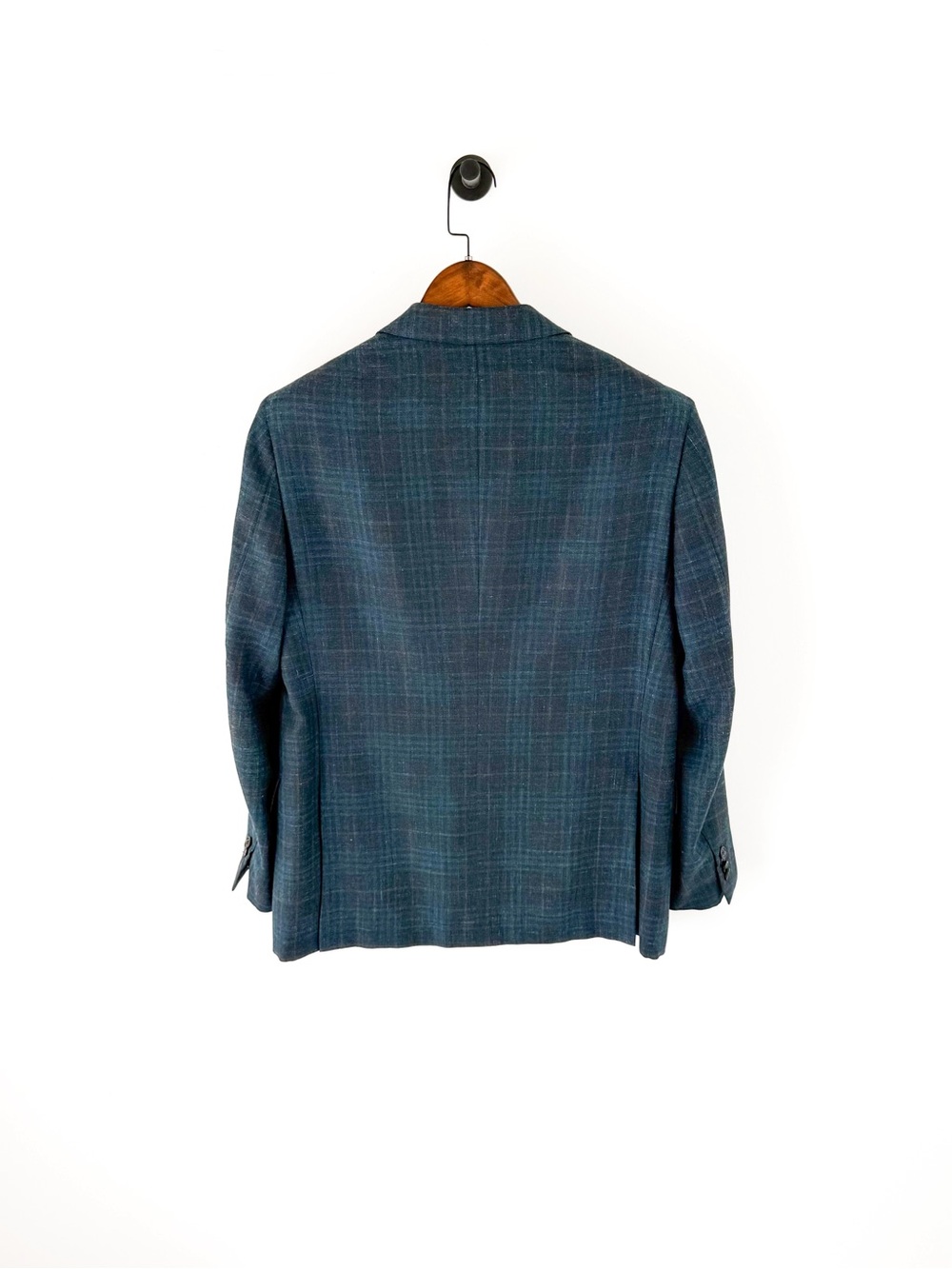 NEW Ermenegildo Zegna Cashmere Milano Easy Teal Plaid Sport Coat Men Blazer 40R - Picture 10 of 16